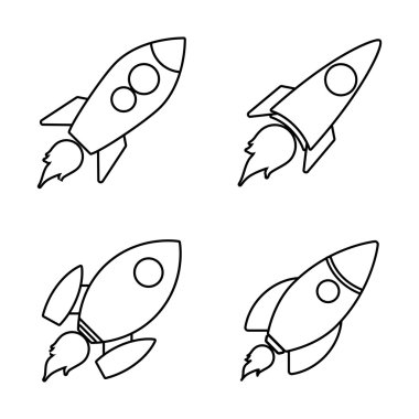 Roket simgesi tasarım