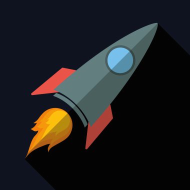 Roket simgesi tasarım