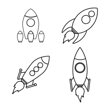 Roket simgesi tasarım