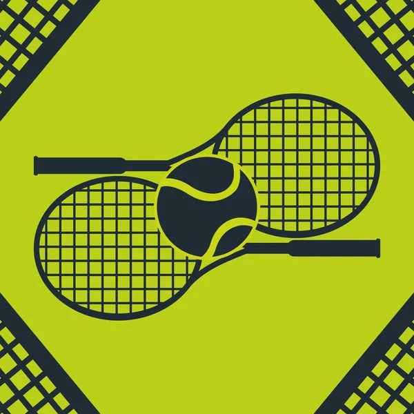 Tennis sport design, vector illustration — Stock Vector