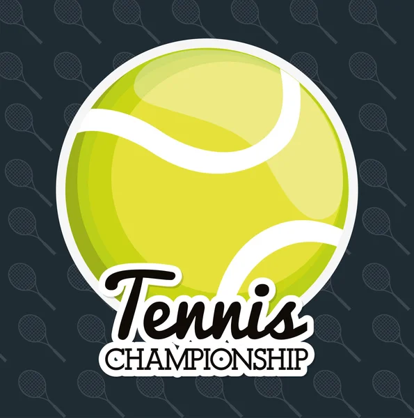 Tennis design sportif, illustration vectorielle — Image vectorielle