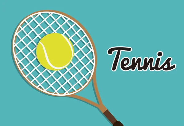 Tenis deporte diseño, vector de ilustración — Archivo Imágenes Vectoriales