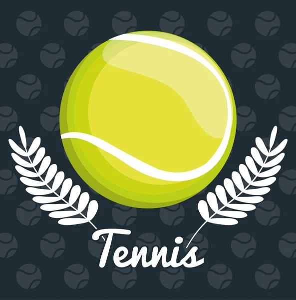 Tenisz sport design, vektor illusztráció — Stock Vector