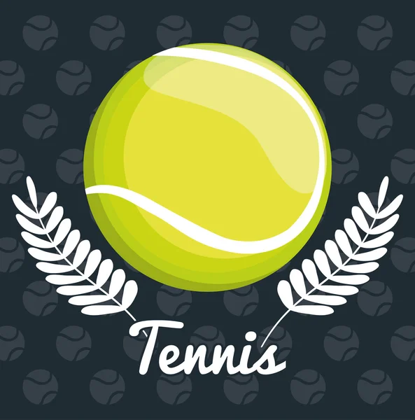 Tenis deporte diseño, vector de ilustración — Vector de stock