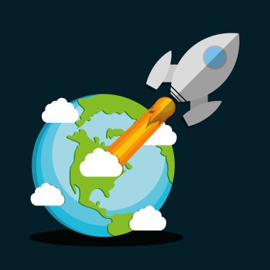 Roket simgesi tasarım