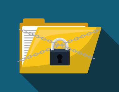 Güvenlik sistemi, düzenlenebilir vektör renkli tasarım