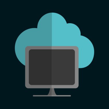 Ortam simgesi. Bilgisayar tasarım. Vektör grafiği