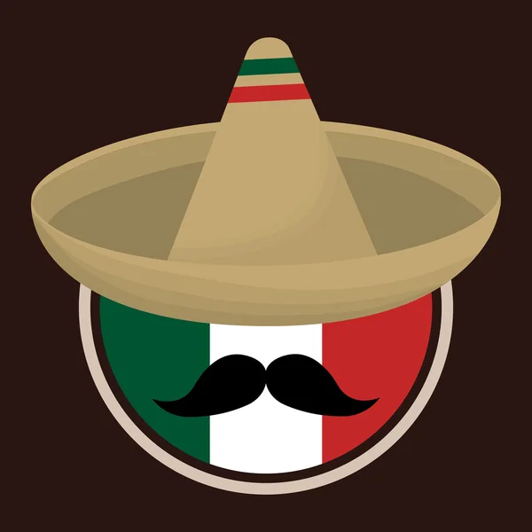 Мехико. Икона культуры. Красочная иллюстрация — стоковый вектор