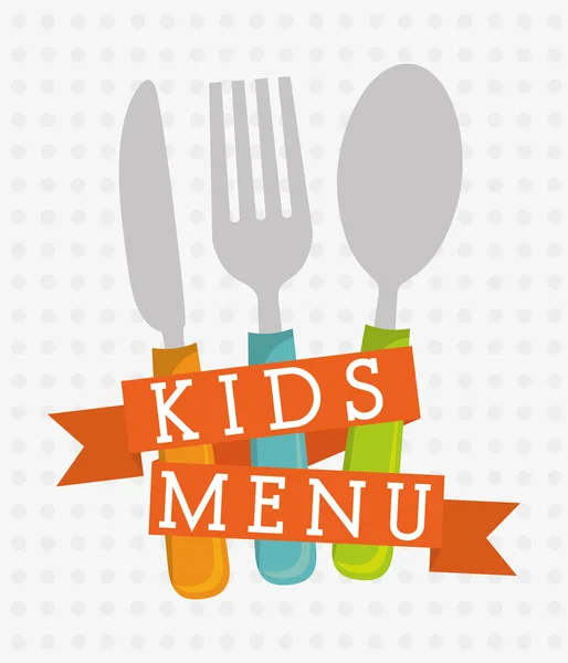 Menu enfants design . — Image vectorielle