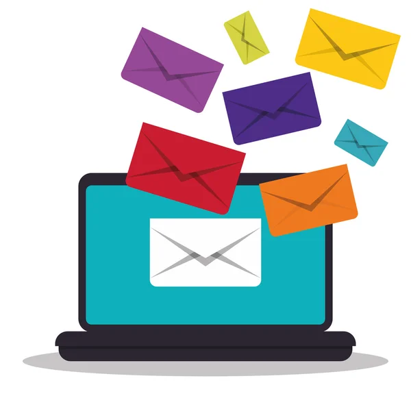 Diseño de Email Marketing . — Vector de stock