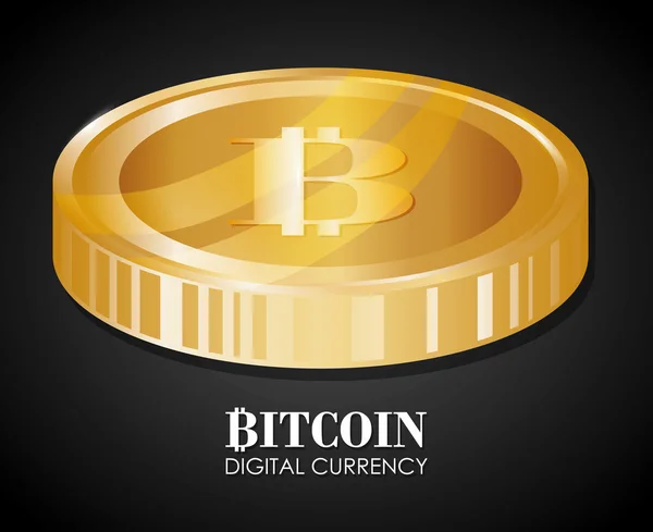 Illustration de conception Bitcoin — Image vectorielle