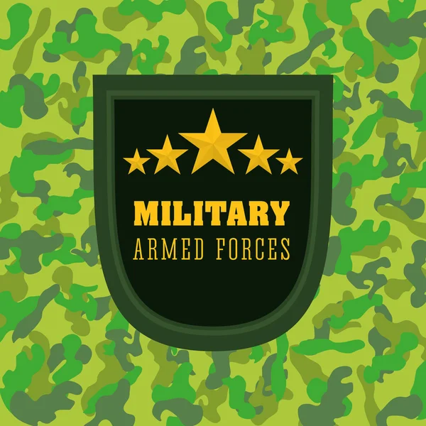 Εικονογράφηση σχεδιασμός στρατό — Διανυσματικό Αρχείο