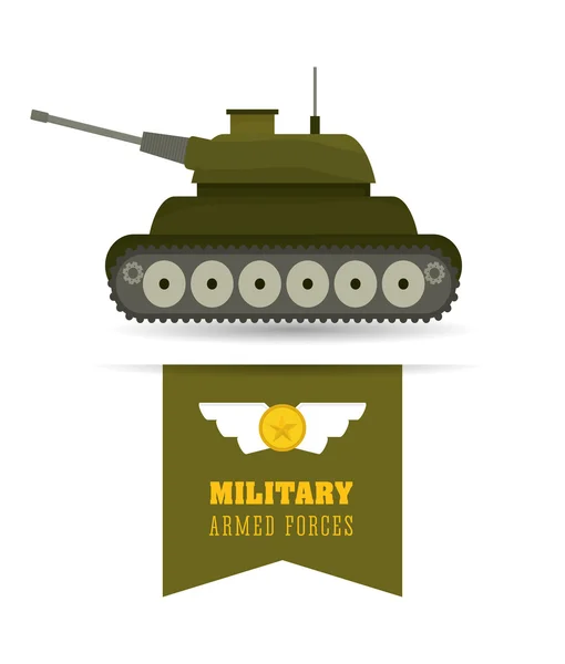 Army design illustration — Stock Vector