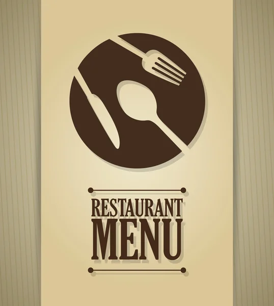 Restaurant design illustration — Stock Vector