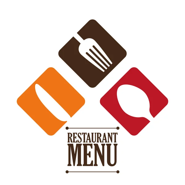 Diseño del restaurante ilustración — Vector de stock