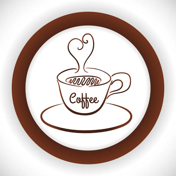 Coffee design. illuistration — Stock Vector