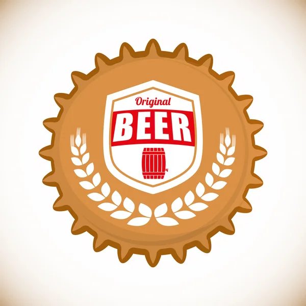 Design de bière. illuistration — Image vectorielle