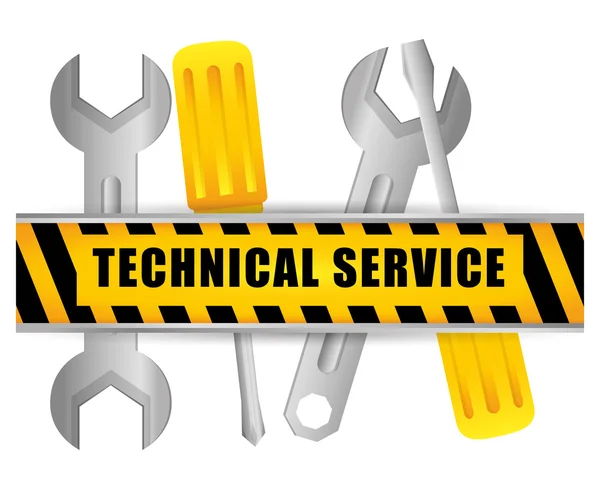 Technical service design. — Stock Vector