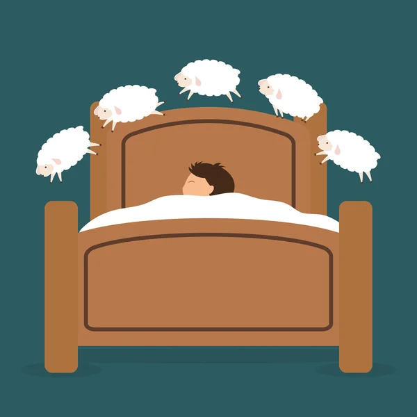 Sleep design. illuistration — Stock Vector