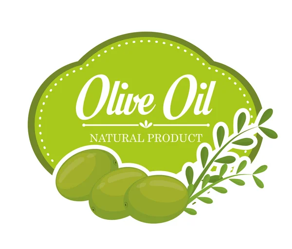 Progettazione olio d'oliva. — Vettoriale Stock