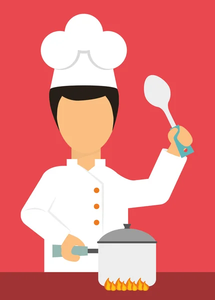 Design dello chef. illistrazione — Vettoriale Stock