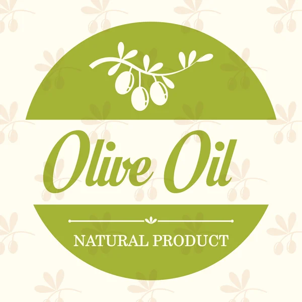 Progettazione olio d'oliva. — Vettoriale Stock