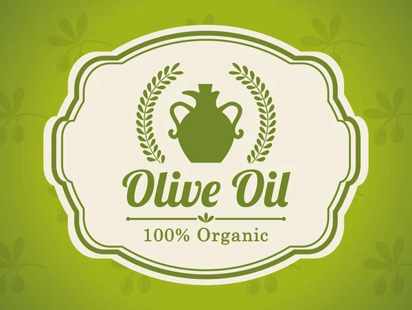 Progettazione olio d'oliva. — Vettoriale Stock