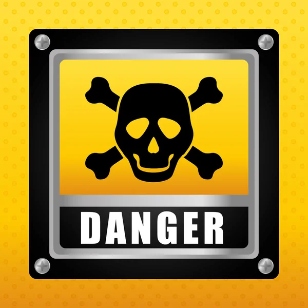 Danger design. illuistration — Stock Vector