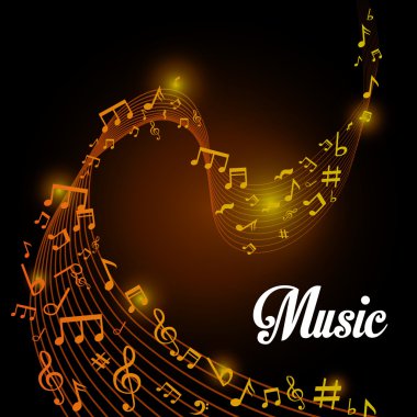 Müzik dijital tasarım.