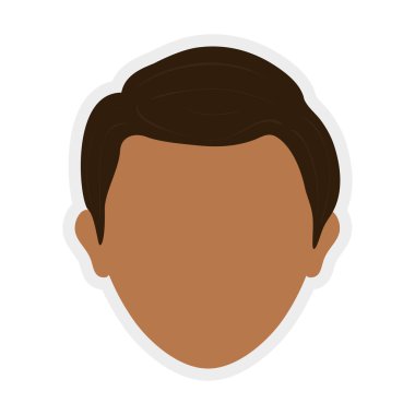 Avatar simge. Kişi baş tasarım dostum. Vektör grafiği