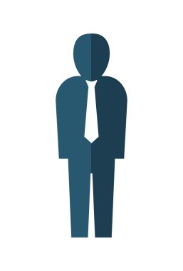 İşadamı sembol simge. Kişi tasarım. Vektör grafiği