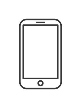 akıllı telefon simgesi. Gadget tasarım. Vektör grafiği