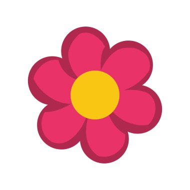 Çiçek simgesi. Bahçe tasarımı. Vektör grafiği