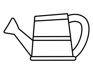 Sulama tenekesi simgesini. Tasarım Bahçe. Vektör grafiği