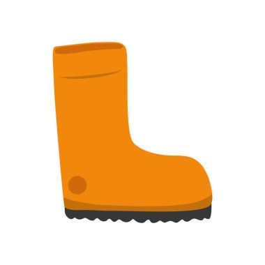 Çizme ayakkabı simgesi. Endüstriyel güvenlik tasarım. Vektör grafiği