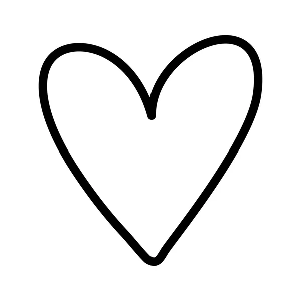 Herzsymbol. Liebe Design. Vektorgrafik — Stockvektor