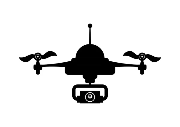 Ícone de robô. Desenho de drones. Gráfico vetorial — Vetor de Stock