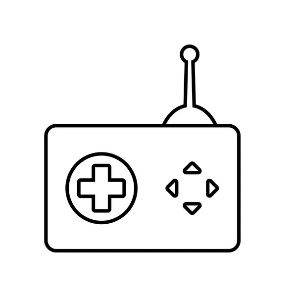 Icono de control y botón. Diseño de videojuegos. Gráfico vectorial — Vector de stock