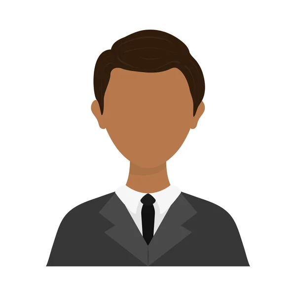 Icono de avatar de hombre de negocios. Diseño de persona. Gráfico vectorial — Archivo Imágenes Vectoriales