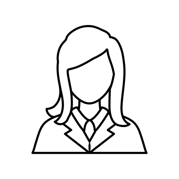 Avatar ikon. nő személy design. Vektorgrafikus — Stock Vector