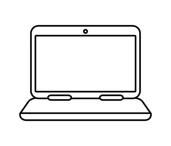 Het pictogram van de laptop. Gadget ontwerp. vectorafbeelding — Stockvector