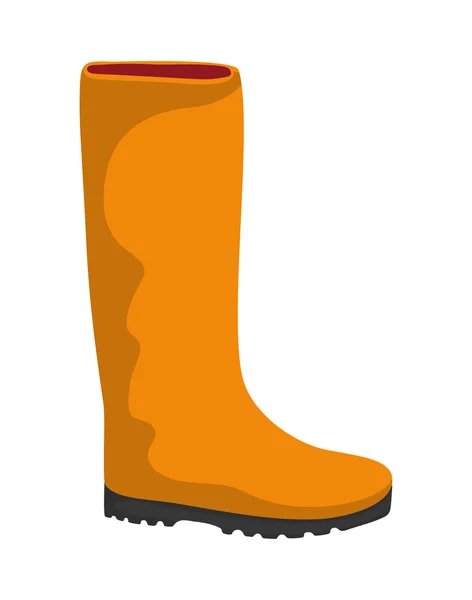 Boot shoe icon. Gardening design. Vector graphic — Stock Vector