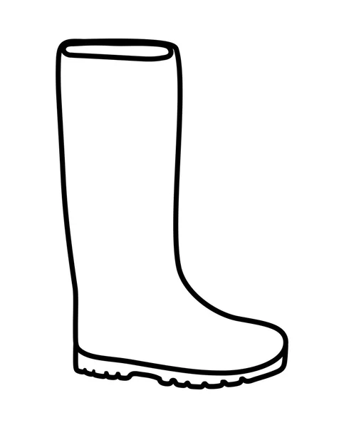 Boot shoe icon. Gardening design. Vector graphic — Stock Vector