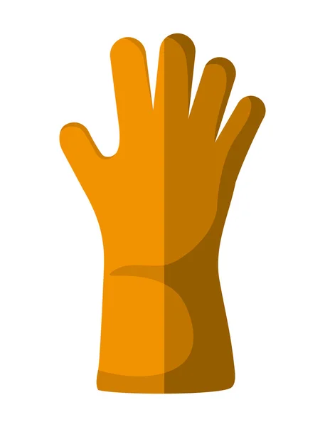 Handschoen pictogram. Tuinieren design. Vectorafbeelding — Stockvector