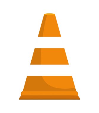 Koni simgesi. Endüstriyel güvenlik tasarımı. Vektör grafiği