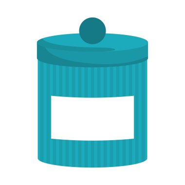 Gıda konteyner simgesi. Kavanoz tasarımı. Vektör grafiği