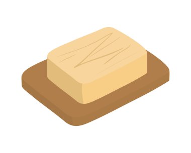 Tereyağı simgesi. Fırın tasarımı. Vektör grafiği