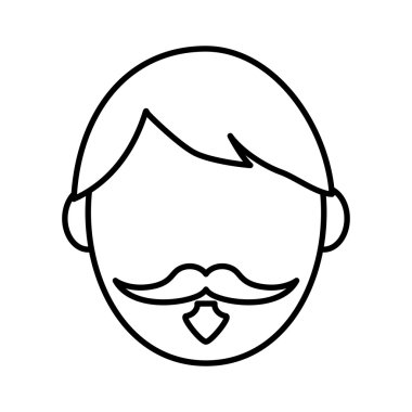 Erkek kişi simgesi. Adam tasarım. Vektör grafiği