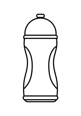 bir şişe su simgesi. Sağlıklı yaşam tarzı tasarım. Vektör grafiği