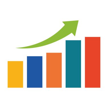 Infographic simgesi. Veri tasarım. Vektör grafiği